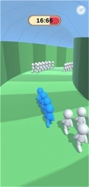 人群狂热酷跑的图册