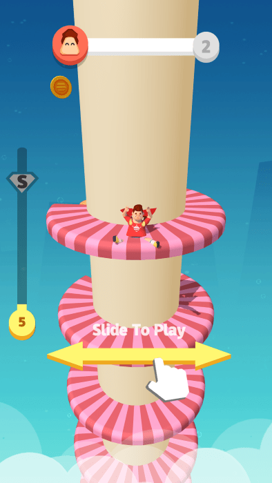 胖子跳螺旋塔游戏的图册