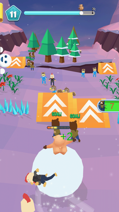 雪崩镇雪球冲冲冲的图册