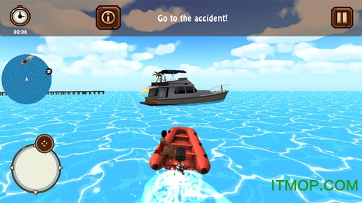 海滩救生员救援的图册