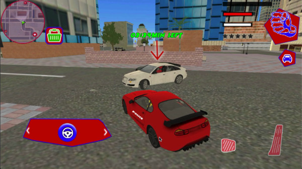 警察火柴人绳索英雄游戏的图册