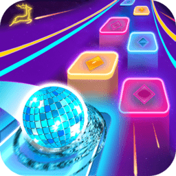 瓷砖跳跃跳舞的球