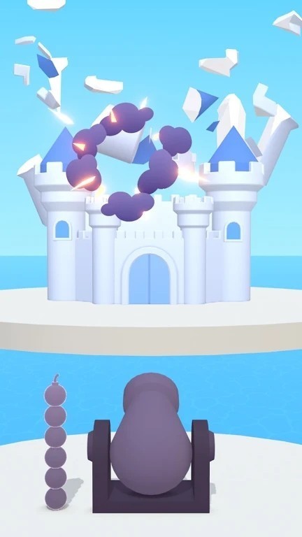 发射炸毁城堡的图册