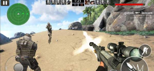 高山狙击手射击的图册