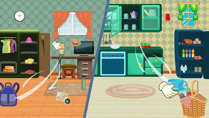 度假家庭野餐冒险游戏的图册