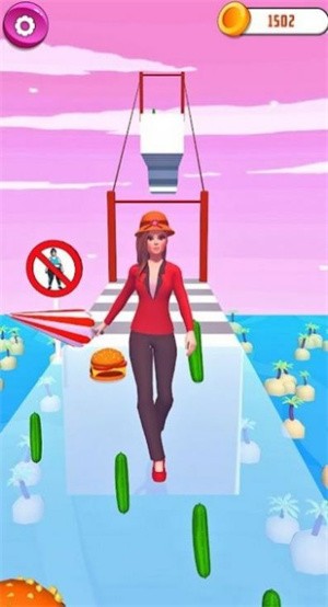 女子赛跑挑战赛的图册