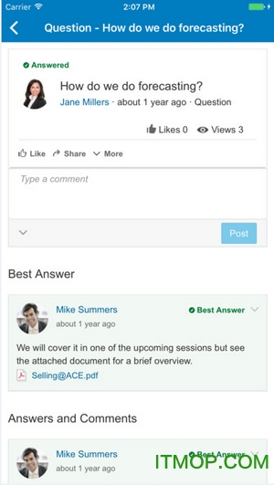 SAPJam手机客户端的图册