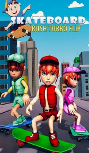 滑板拉什涡轮翻转明星的图册