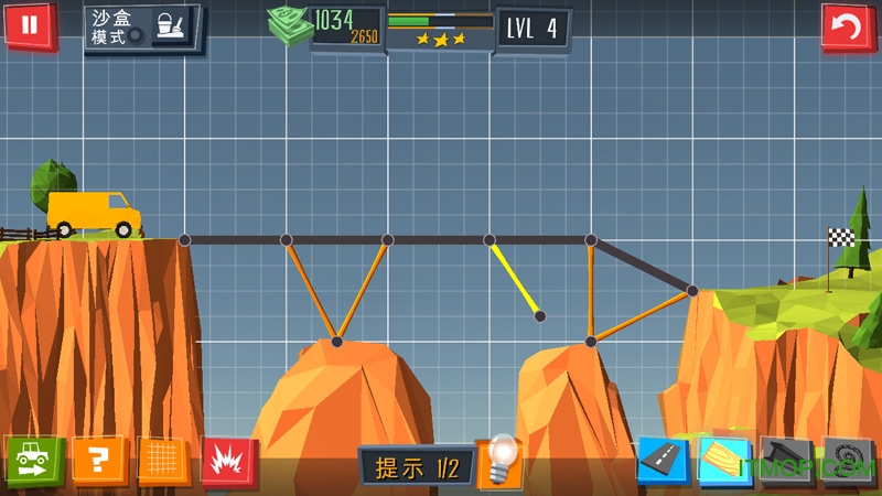 造座桥中文内购破解版(Buildabridge)的图册