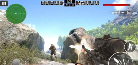 高山狙击手射击的图册