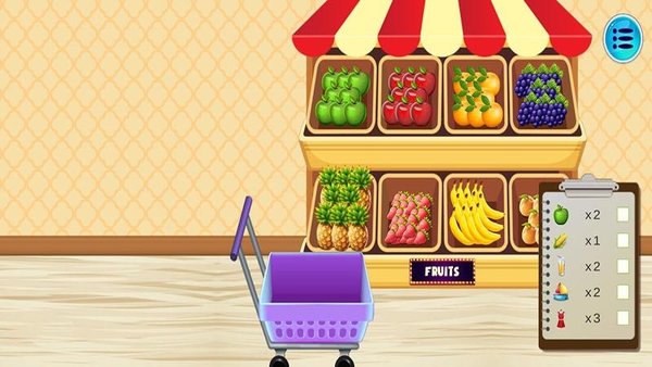 模拟儿童超市游戏的图册