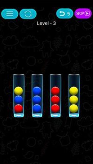 球类颜色排列的图册