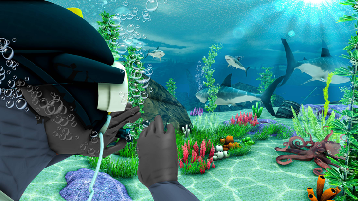 水肺潜水员水下救援的图册