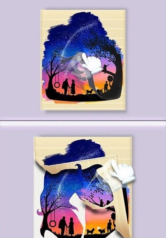 剪影艺术的图册