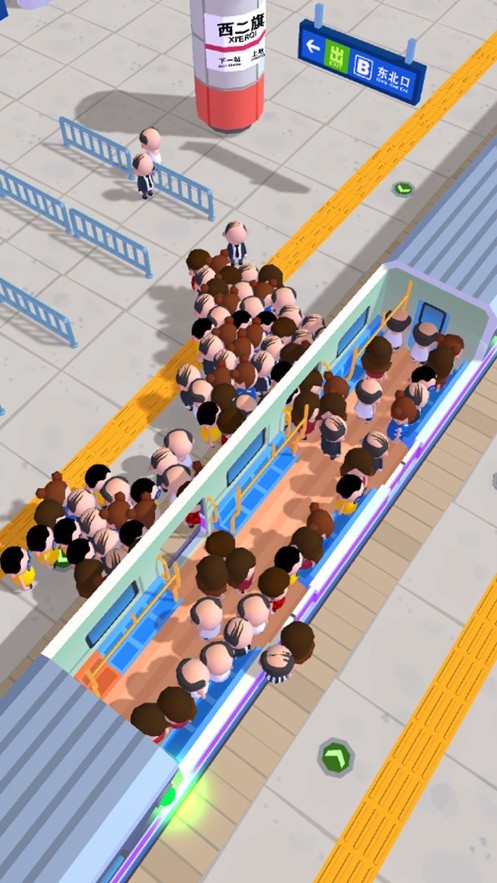 拥挤的地铁的图册