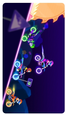 蜘蛛虾摩托特技驾驶的图册