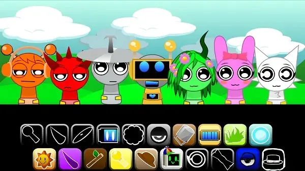 节奏盒子sprunki幼儿园模组的图册