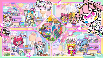 米加小镇城市生活的图册