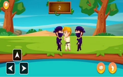 空手道对战的图册