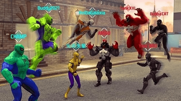 蜘蛛超级英雄飞模拟器游戏的图册