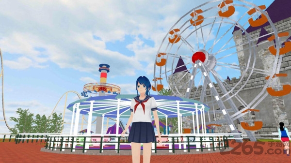 女孩主题公园游戏的图册