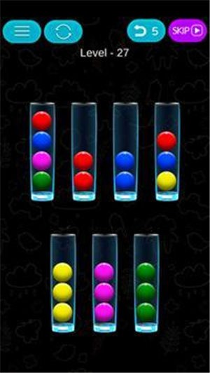 球类颜色排列的图册