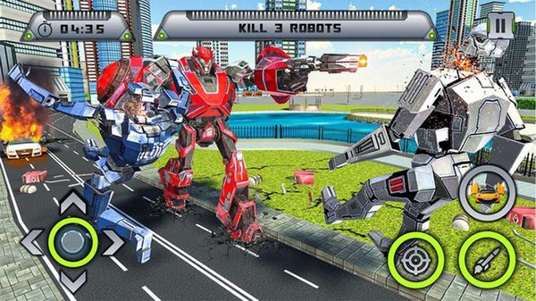 汽车机器人变形的图册