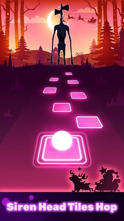 警笛头瓷砖跳音乐游戏的图册