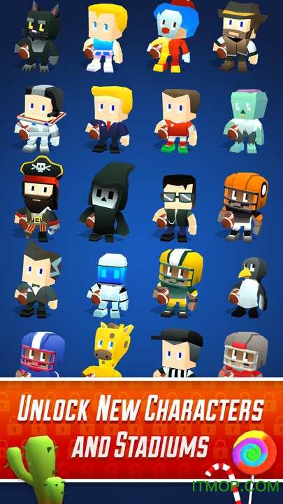 方块头橄榄球斗兽场的图册