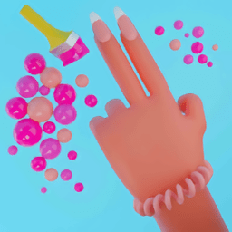 指甲艺术跑酷游戏