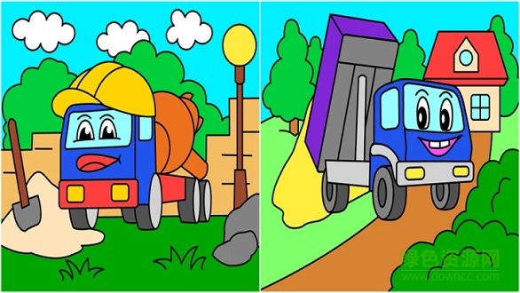 幼儿园宝宝画汽车的图册