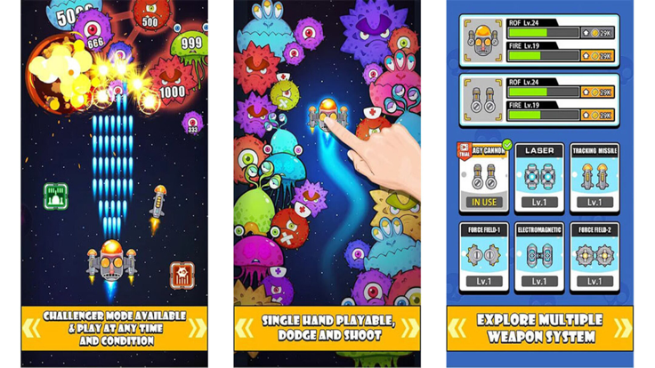 太空攻击飞机射击的图册