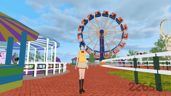 女孩主题公园游戏的图册