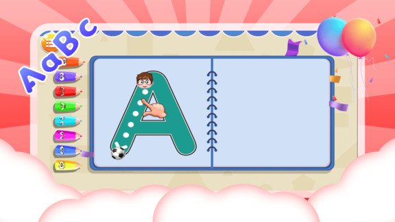 儿童识字母的图册