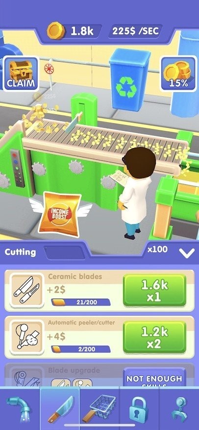 薯片制作工厂游戏(chipchipidle)的图册