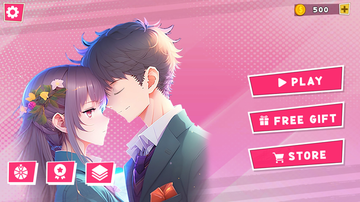 乙女游戏Anime女孩的图册