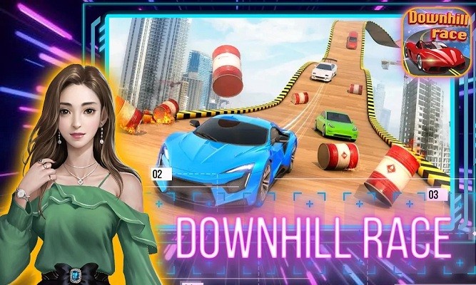 滑降比赛(downhillrace)的图册