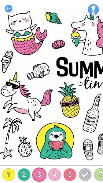 Paint4u数字填色的解压秘密花园的图册