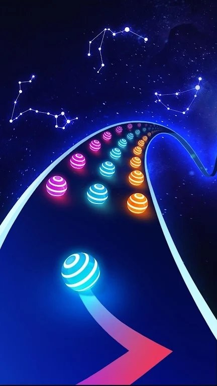 炫彩公路彩球跑的图册