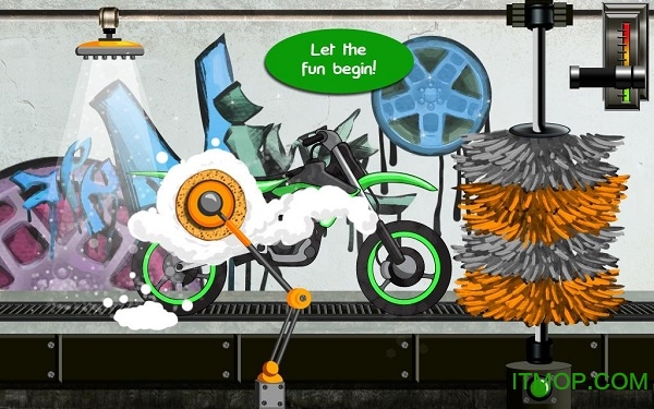 清洗摩托车游戏的图册