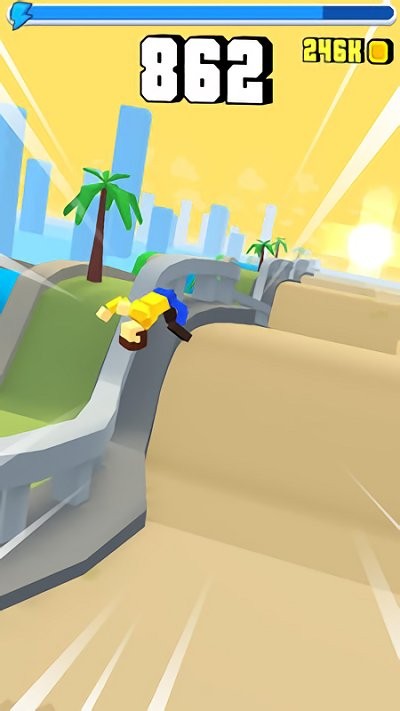 方块少年追逐太阳游戏的图册