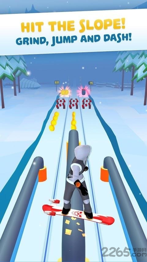 滑雪竞速登山赛手游的图册