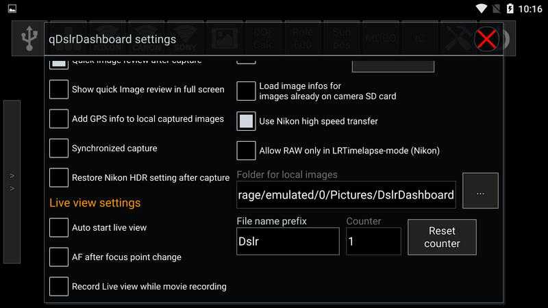 qdslrdashboard最新版本的图册