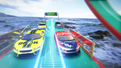 不可能的特技赛车跑车游戏的图册