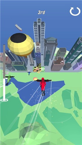 翼装飞行冲刺的图册