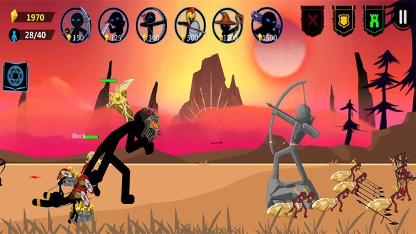 火柴人战争遗产模拟器游戏的图册