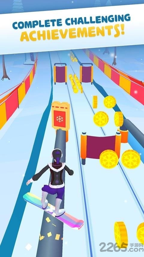 滑雪竞速登山赛手游的图册