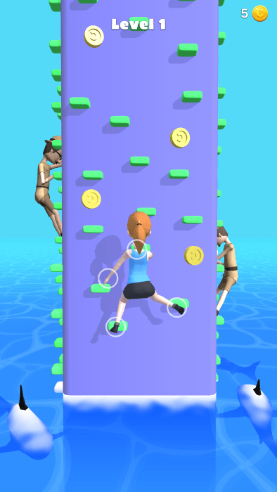 攀岩姿势游戏的图册