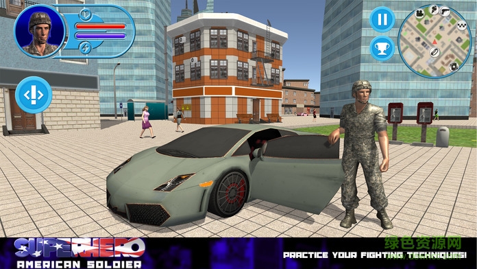 超级英雄美国士兵的图册