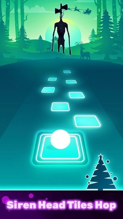 警笛头瓷砖跳音乐游戏的图册